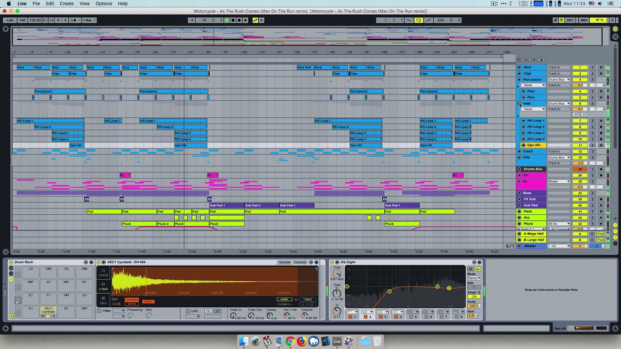 Motorcycle - As The Rush Comes (Man On The Run remix) (Uplifting trance Ableton Live 9)