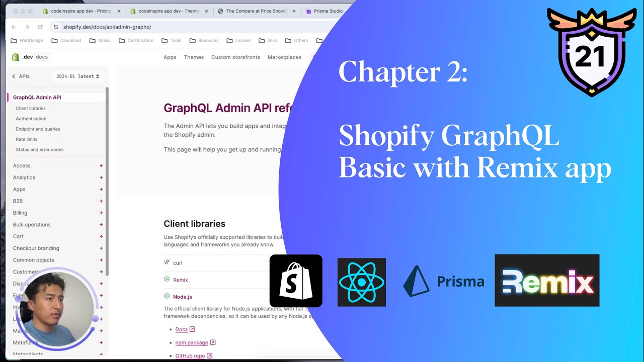 21 - Shopify GraphQL basic with Remix app