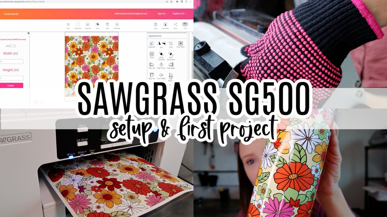 СУБЛИМАЦИОННЫЙ ПРИНТЕР SAWGRASS SG500 | Распаковка, настройка и первая печать