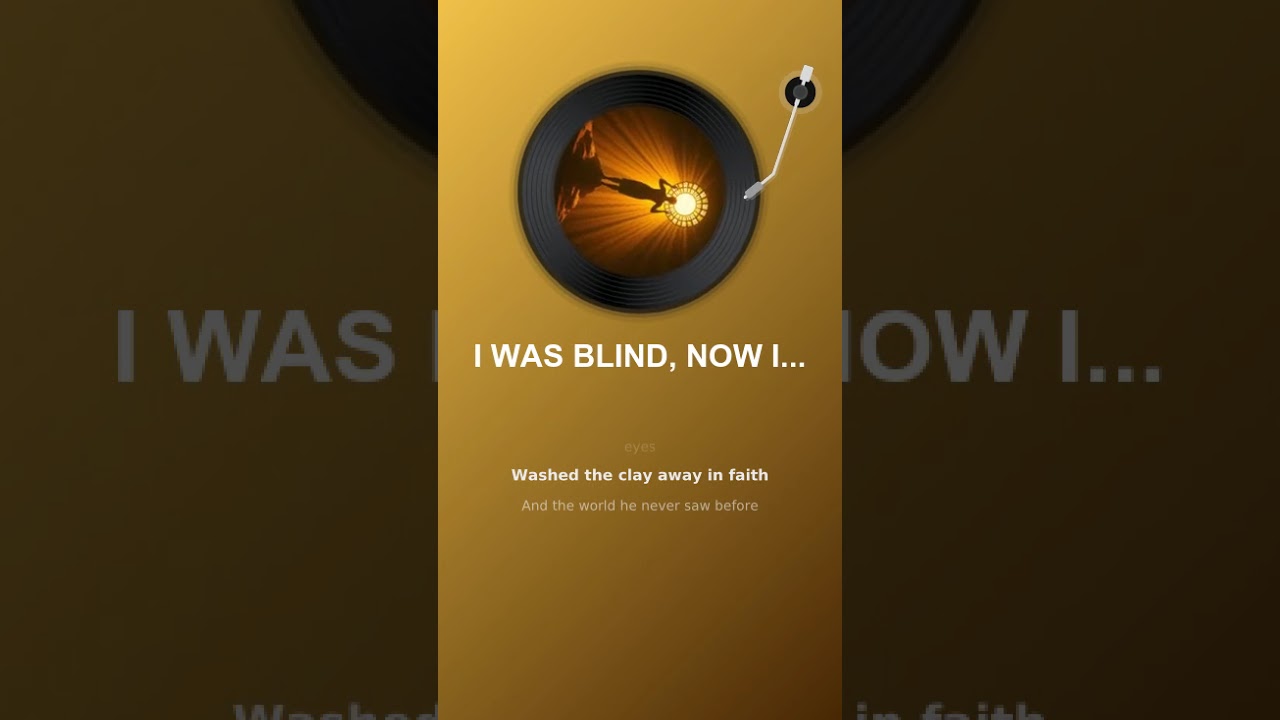 I WAS BLIND, NOW I SEE 1 Domingo 15 #deustemumapalavrapravoce #christianmusic #worshipmusic