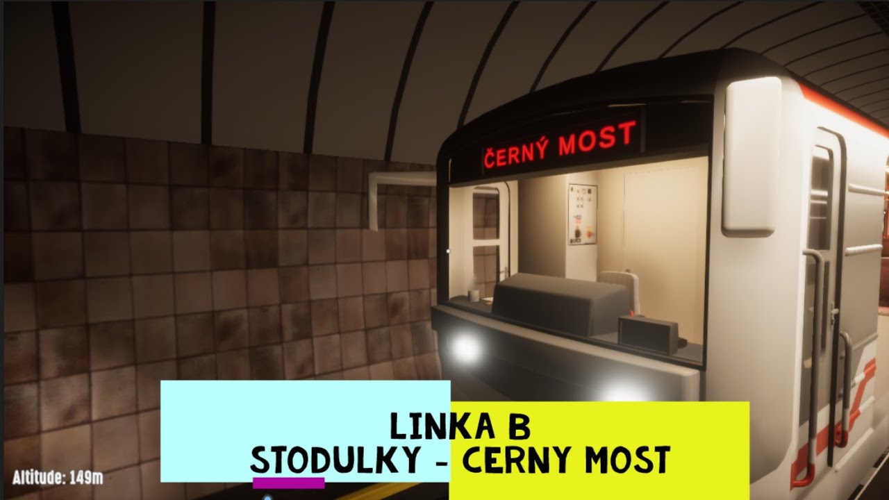 PRAGUE METRO SIMULATOR | LINKA B | Stodulky - Cerny Most |81-71M