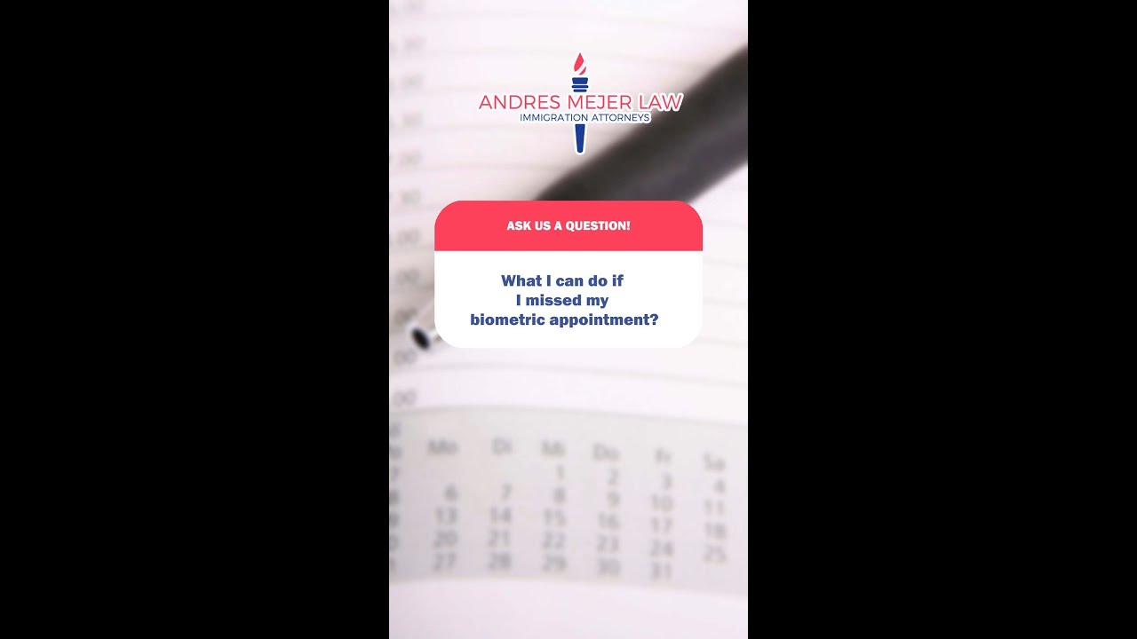 🔍🗳️ Don't worry about missing your biometric appointment to obtain the green card! 🟢✨