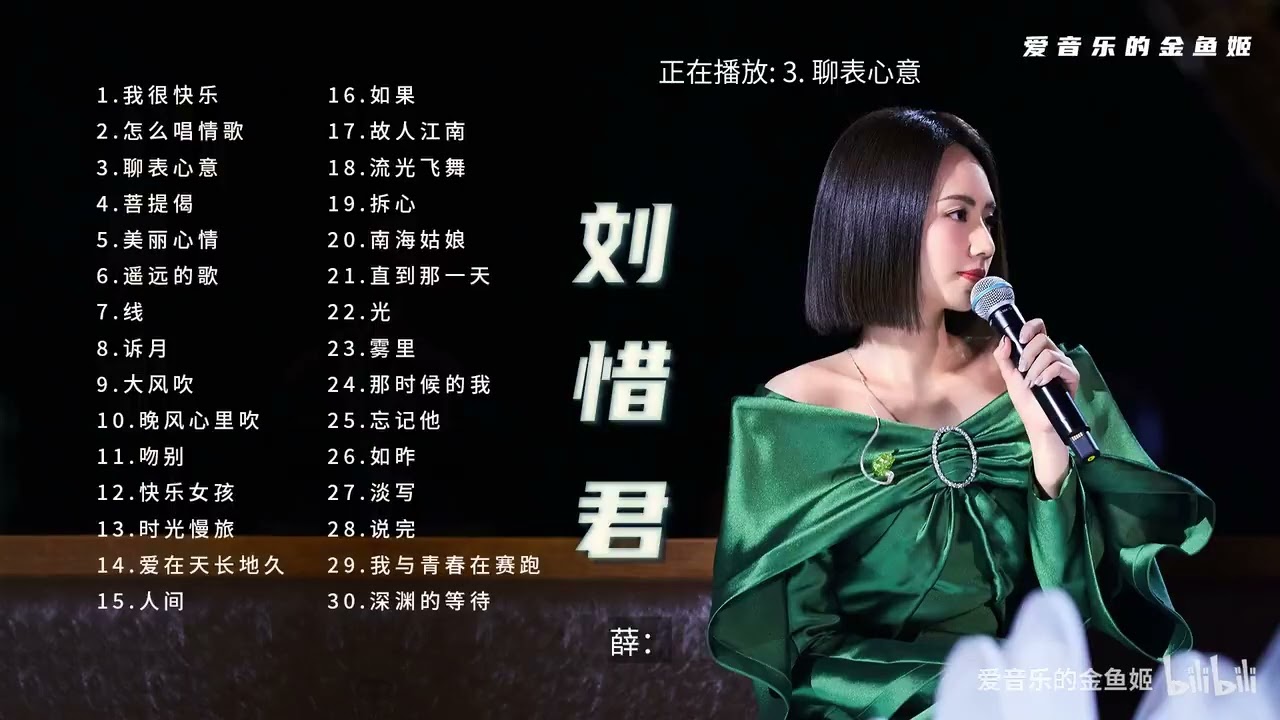 【刘惜君】经典好听的高品质音乐合集 带歌词
