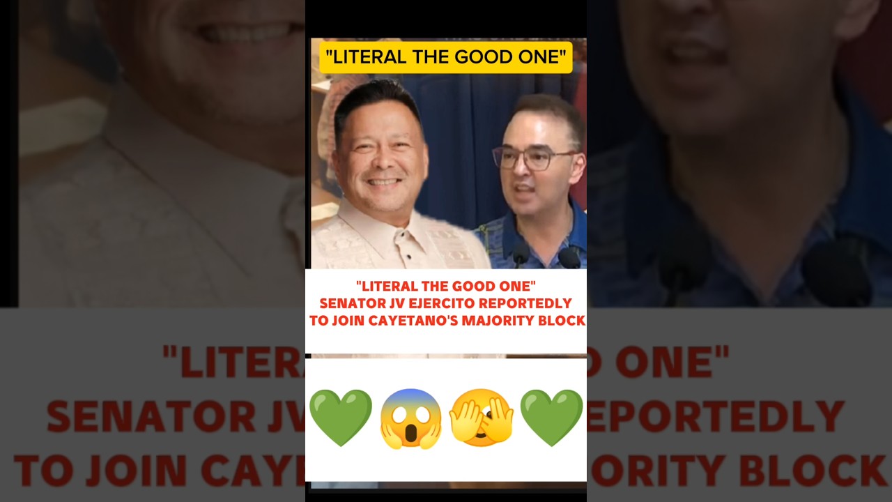 sen JV Ejercito napapalitang mapasama na sa Allan Cayetano's block #allancayetano #jvejercito