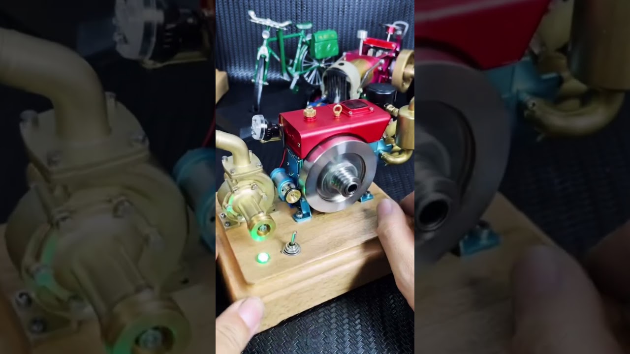 Tiny RC Diesel Engine #rc #rcengine