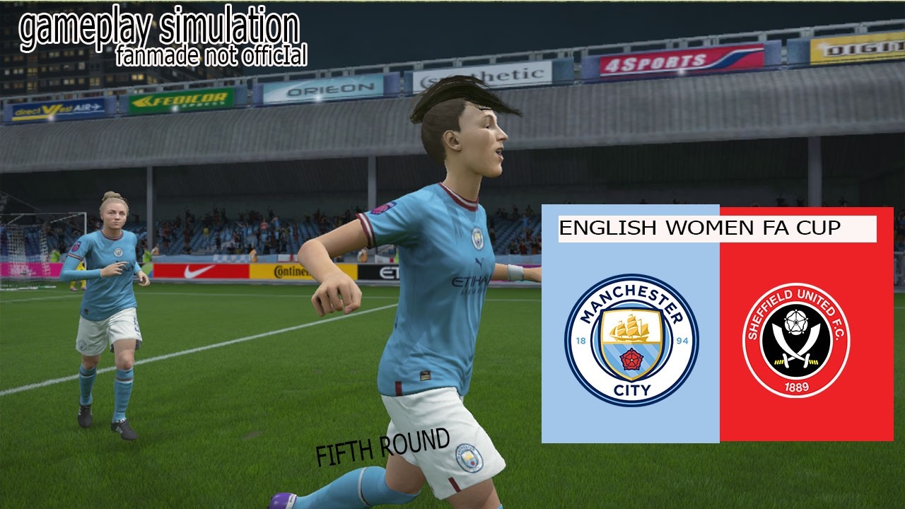 ⚽ Manchester City Women vs Sheffield United Women | FA Cup Fifth Round | Gameplay Simulation