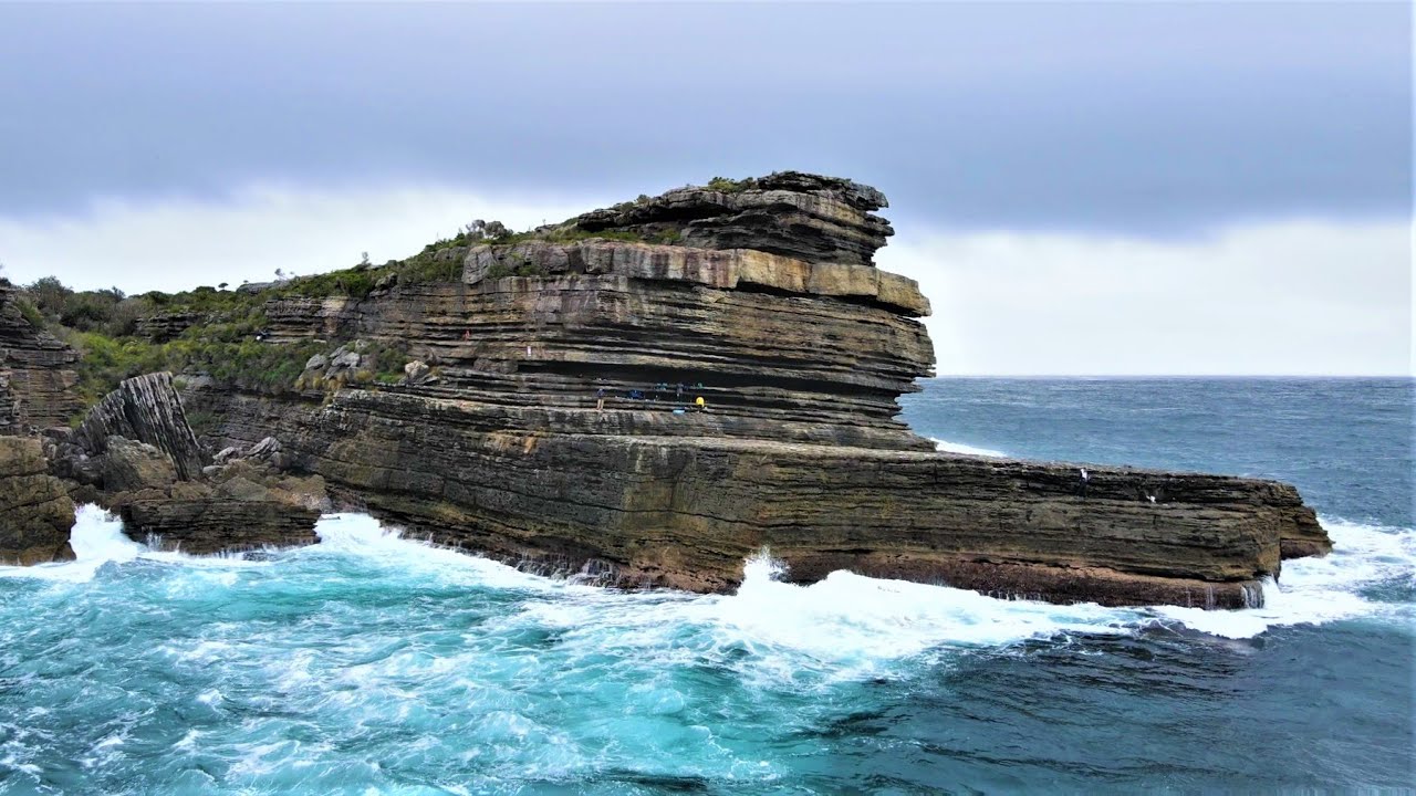 Camping on Rock Fishing Ledge