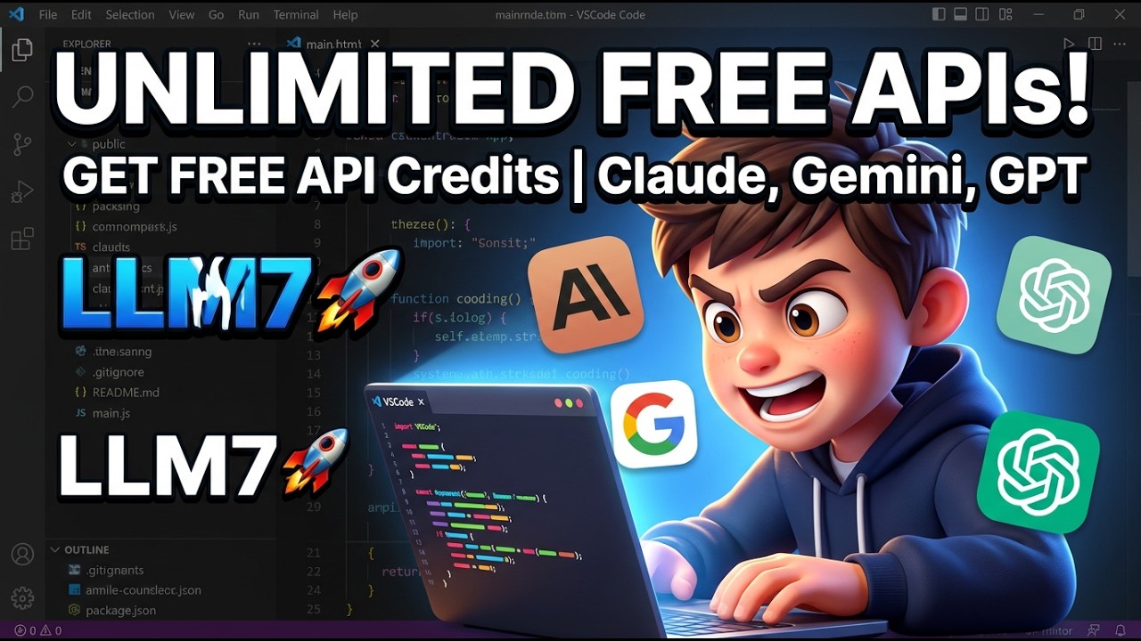 LLM7 🚀 Получите БЕСПЛАТНЫЕ API-кредиты | Неограниченное количество БЕСПЛАТНЫХ API для Claude Opus...