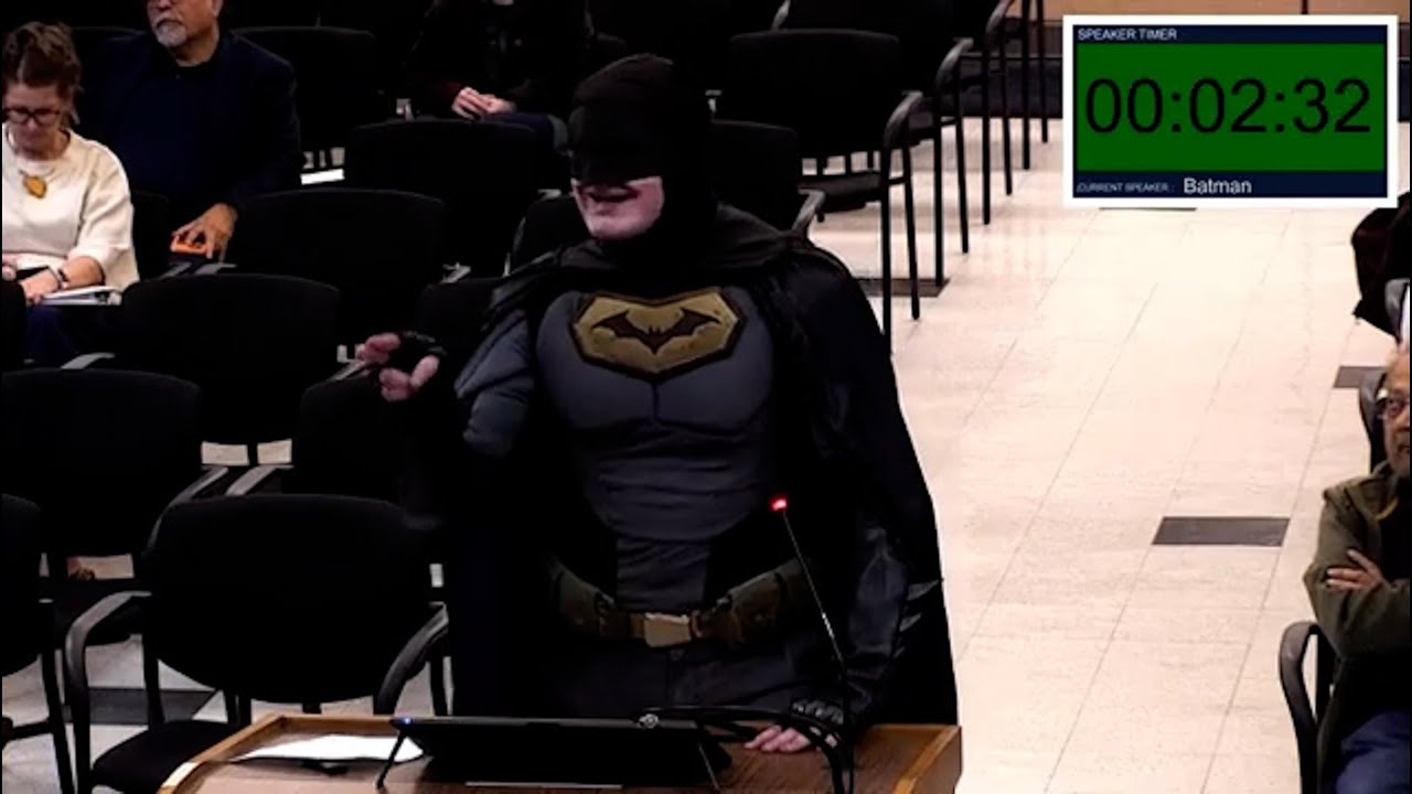 'Batman' 'disgusted' with city officials, see heated video