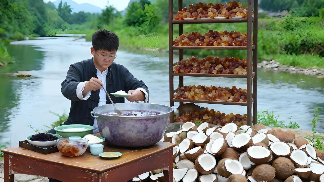Ancient Wisdom, Modern Bowl: The Healing Simplicity Of Coconut Peach Gum & Purple Rice