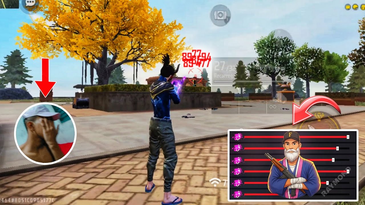 Testei a Nova Sensibilidade Do RAYMOND FF e Quase Tomei Ban No Freefire 😳🚨 Mira PUXANDO! (Nunca Use)