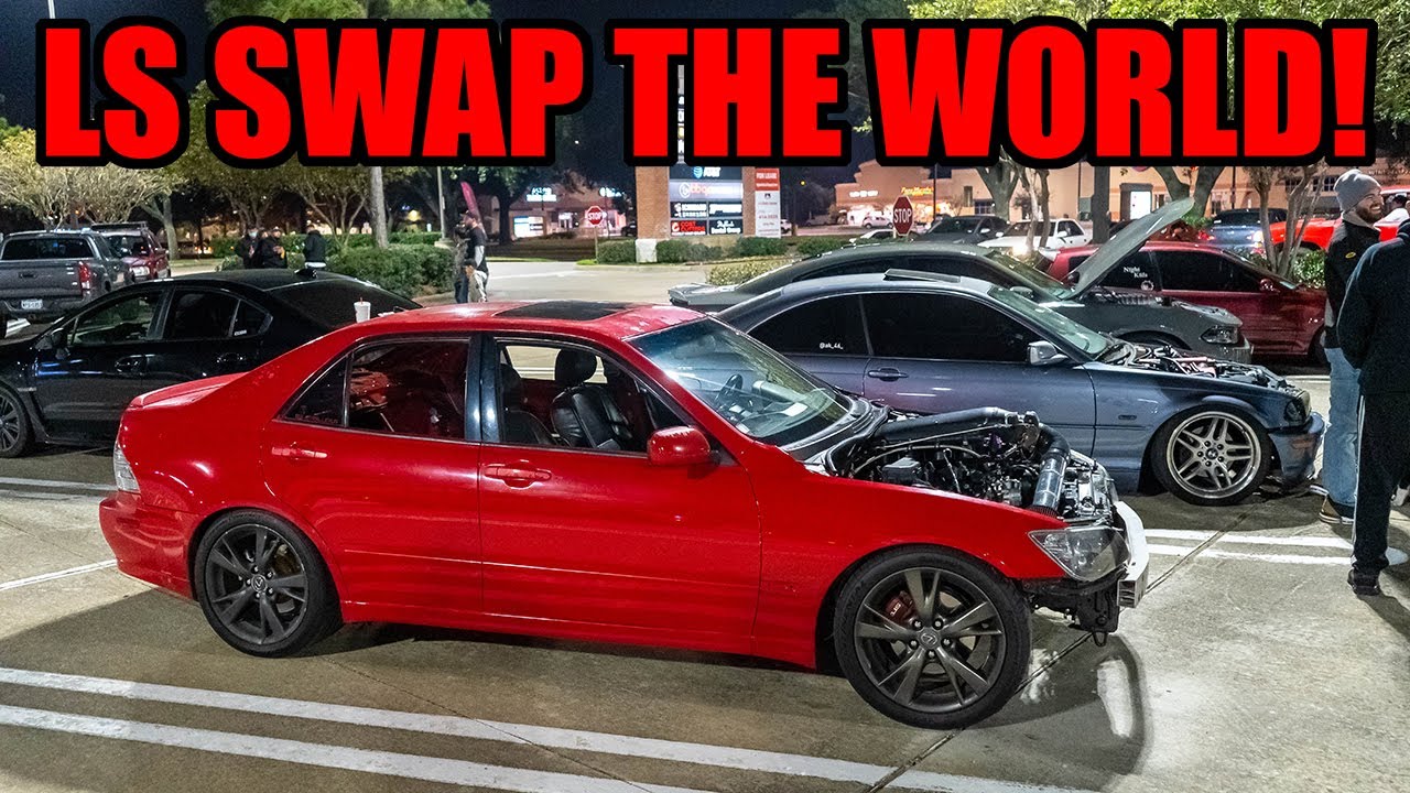 CRAZY LS Swapped Cars STEAL THE SHOW At Car Meet! (LS SWAP THE WORLD BROTHER)
