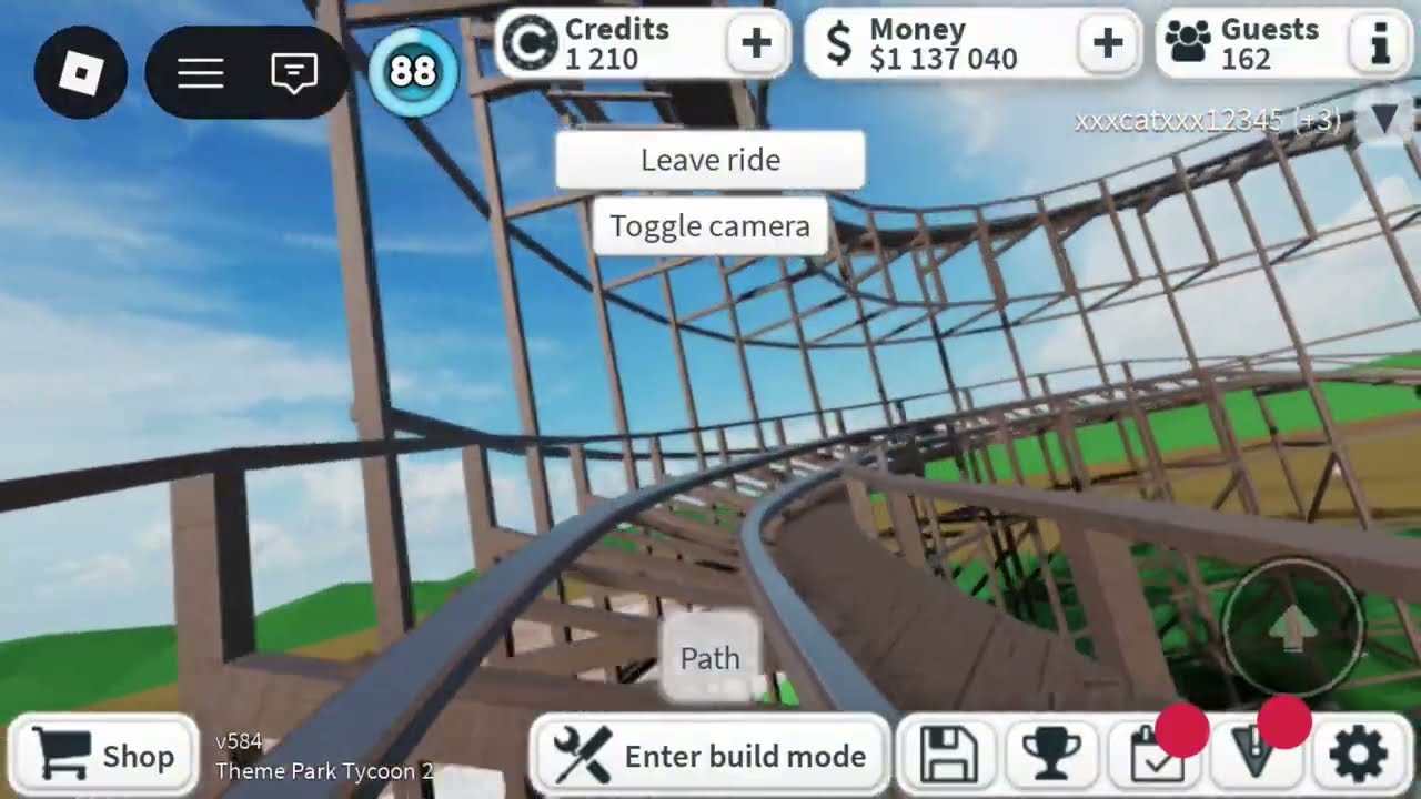 Showing my whole Theme Park In Theme Park Tycoon 2