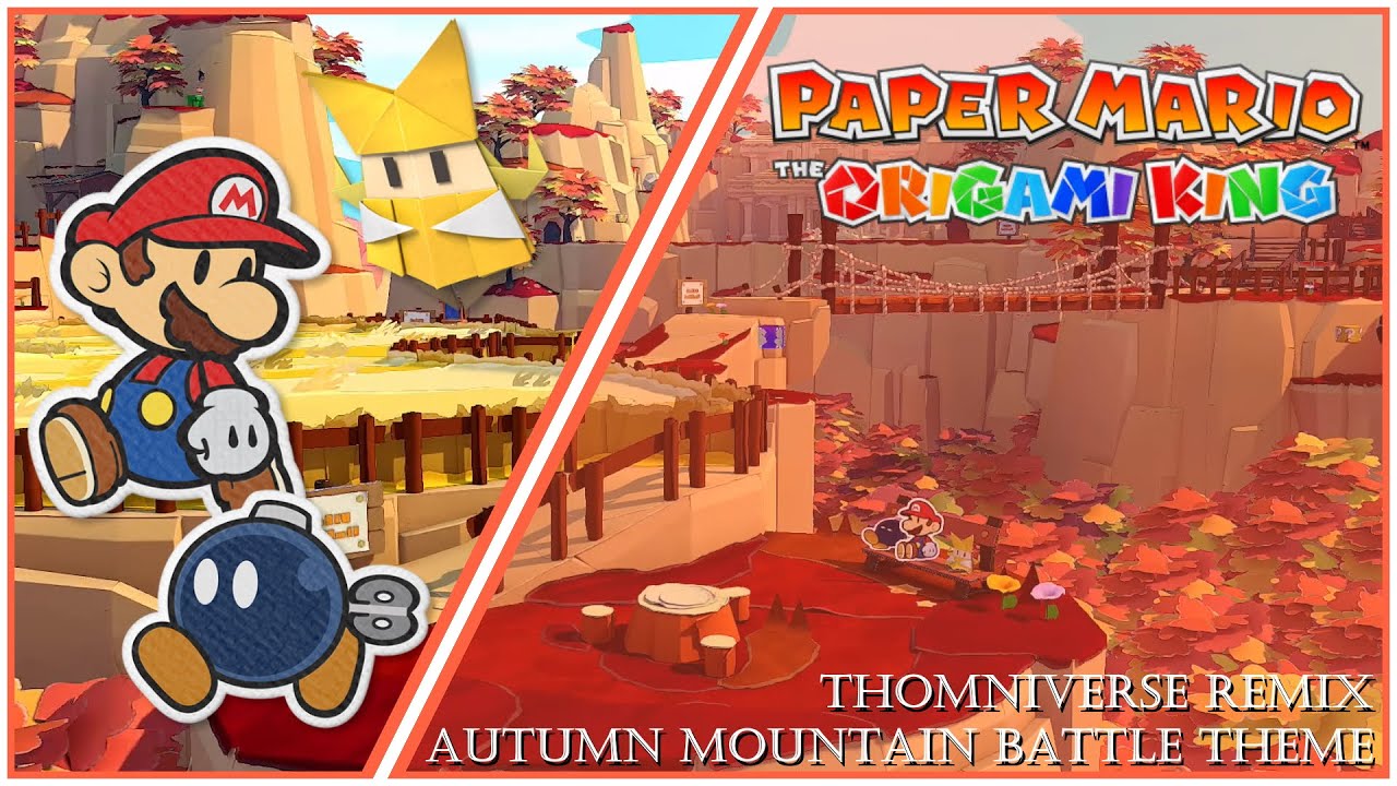 Paper Mario Origami King - Autumn Mountain Battle Theme Remix