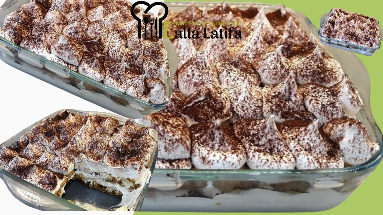 Tiramisu sans œufsتيراميسو بدون بيض #tiramissu #dessert #italy #تحلية #تيراميسو @latifathermomix