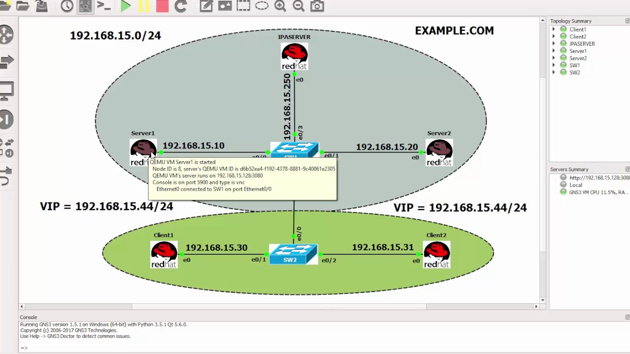 RHCA (EX436) - Module 2.6 - Configure an Apache Virtual IP address (VIP)