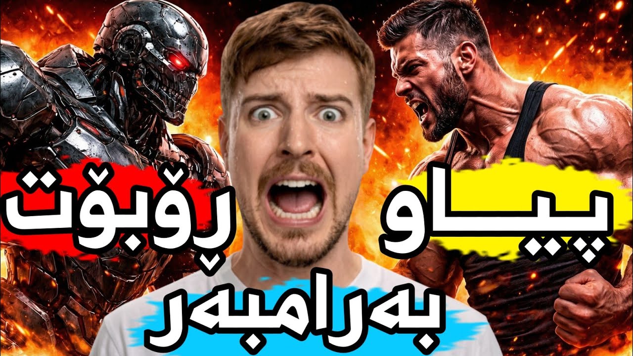 مستەربیست: بەهێزترین پیاوەکانی جیهان دژی بەهێزترین ڕۆبۆتەکان شەڕدەکەن🔥