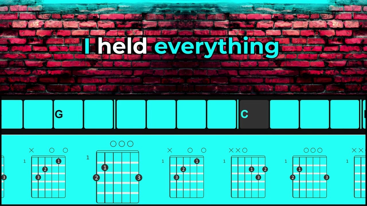 The Dance - Garth Brooks - Guitar Chords w/Lyrics - Play Along