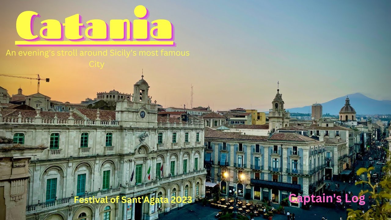 An evening video tour around the ancient city of Catania