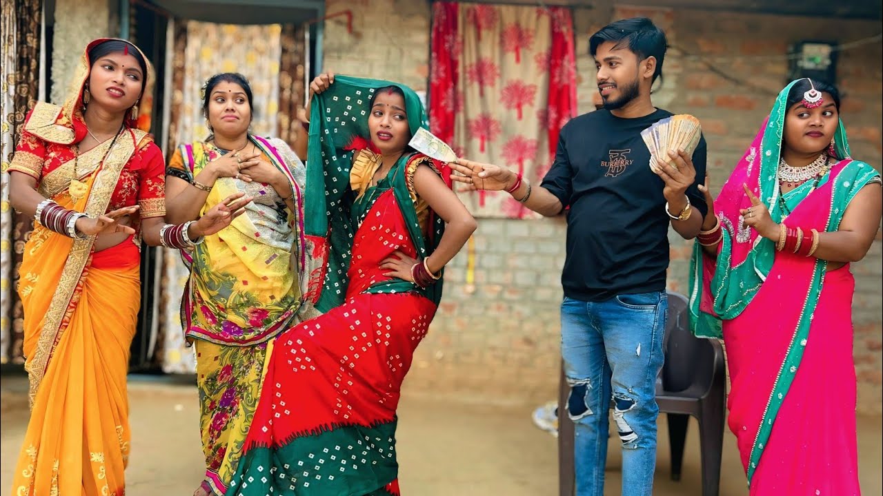 शराबी की पत्नी पैसों के लिए कैसे गैर मर्द के समाने नाचती है | Jiya Raj Comedy | #bhojpuricomedy 