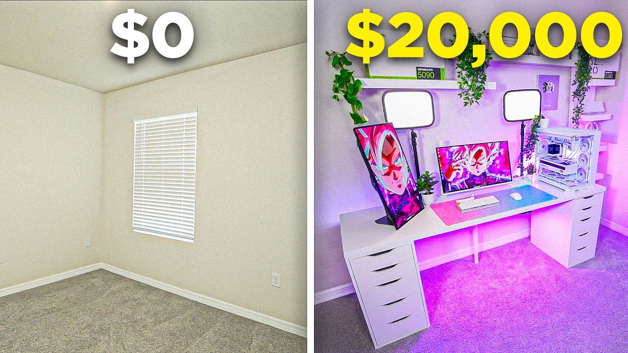 I Built My Dream $20,000 Gaming Room!