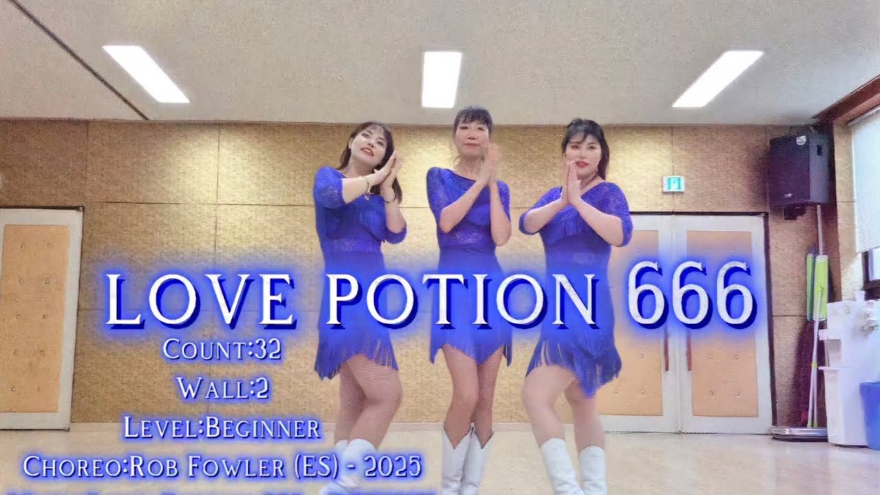 Love Potion 666 Line dance /러브포션666라인댄스/윤라인댄스/영흥도라인댄스