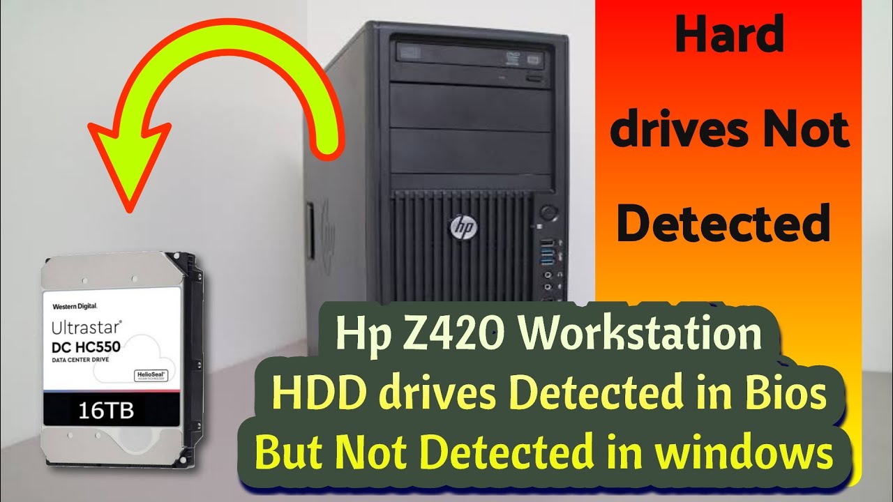 Solved: Hp z420 Workstation SAS Controller || HDDs Not Detected Solution