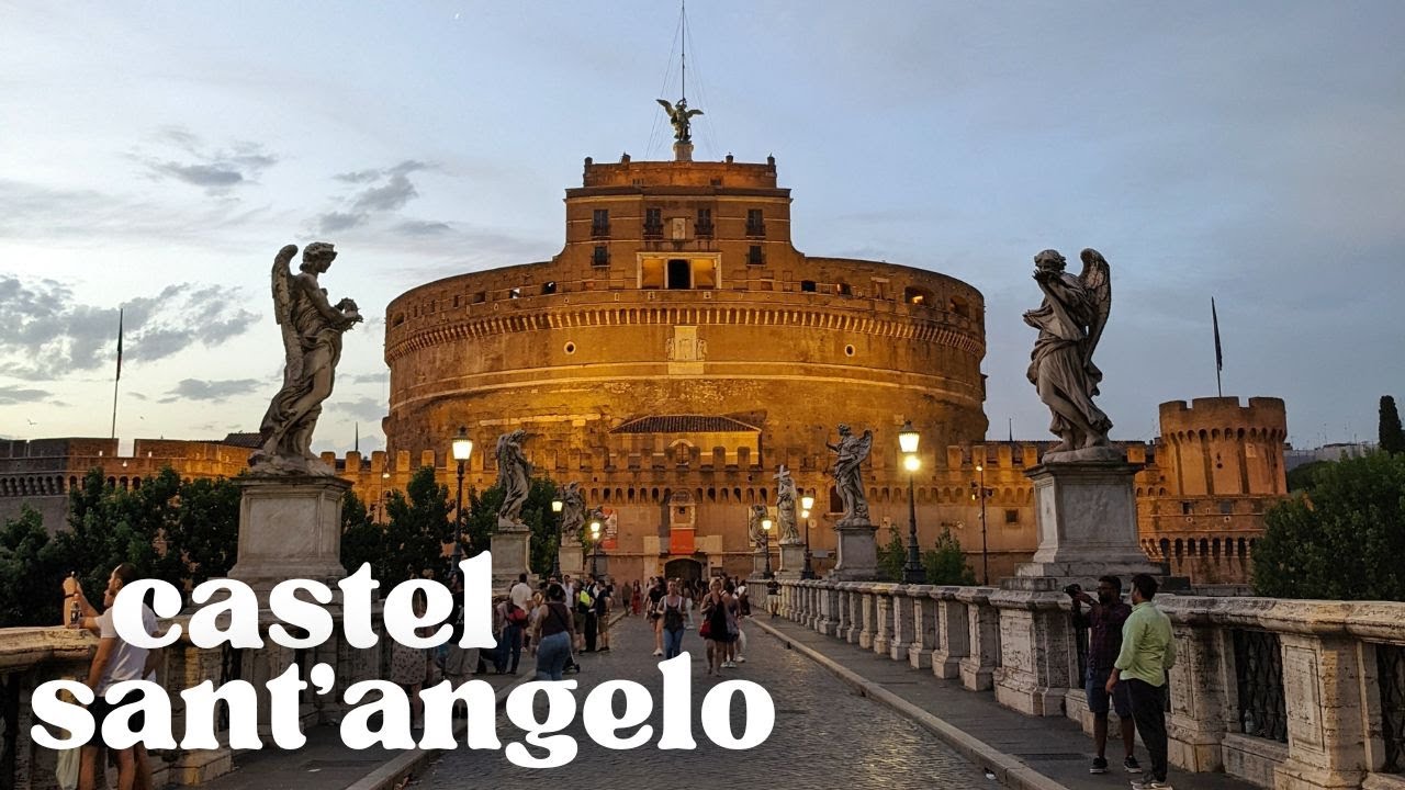 Лучшее место для наблюдения за закатом в Риме! Замок Сант-Анджело #romeitaly #italytravelguide