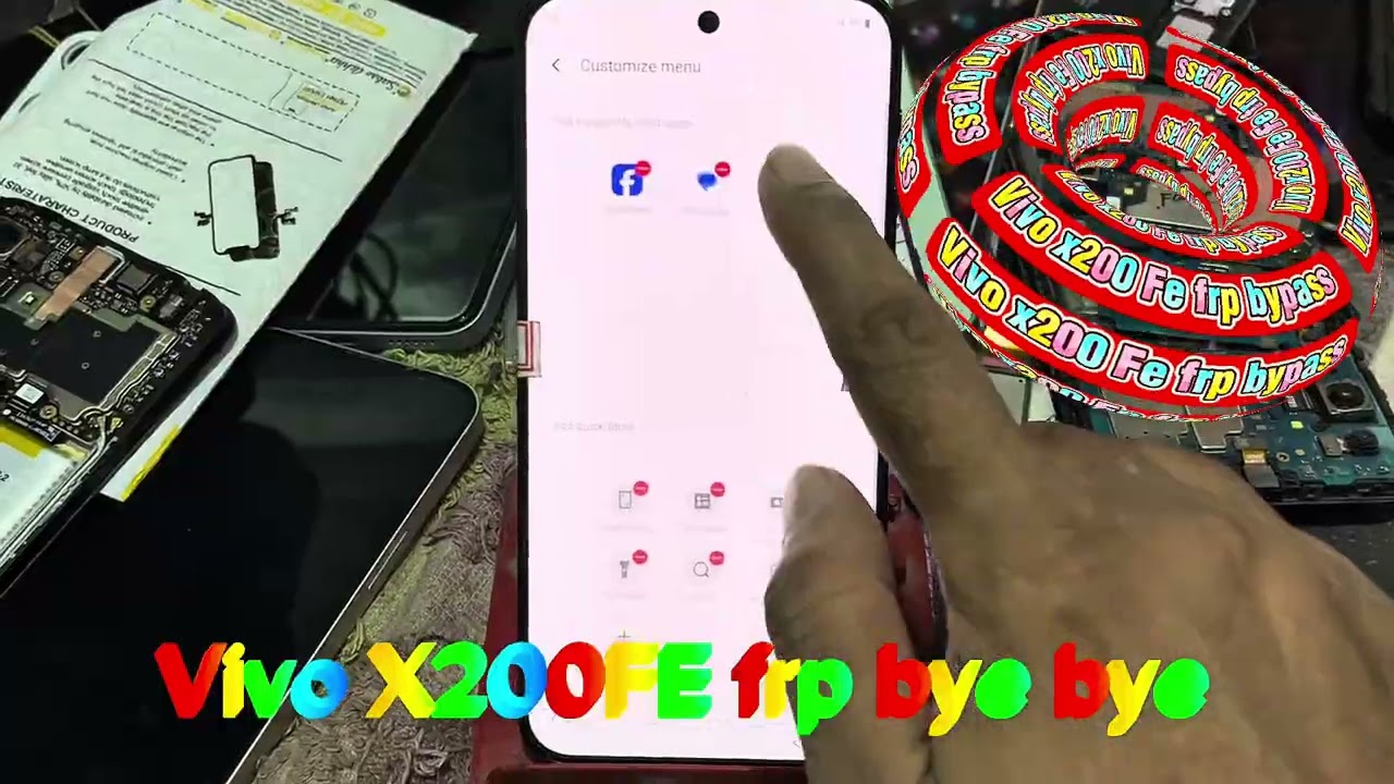 Vivo x200fe Android 15 frp bypass full new security 