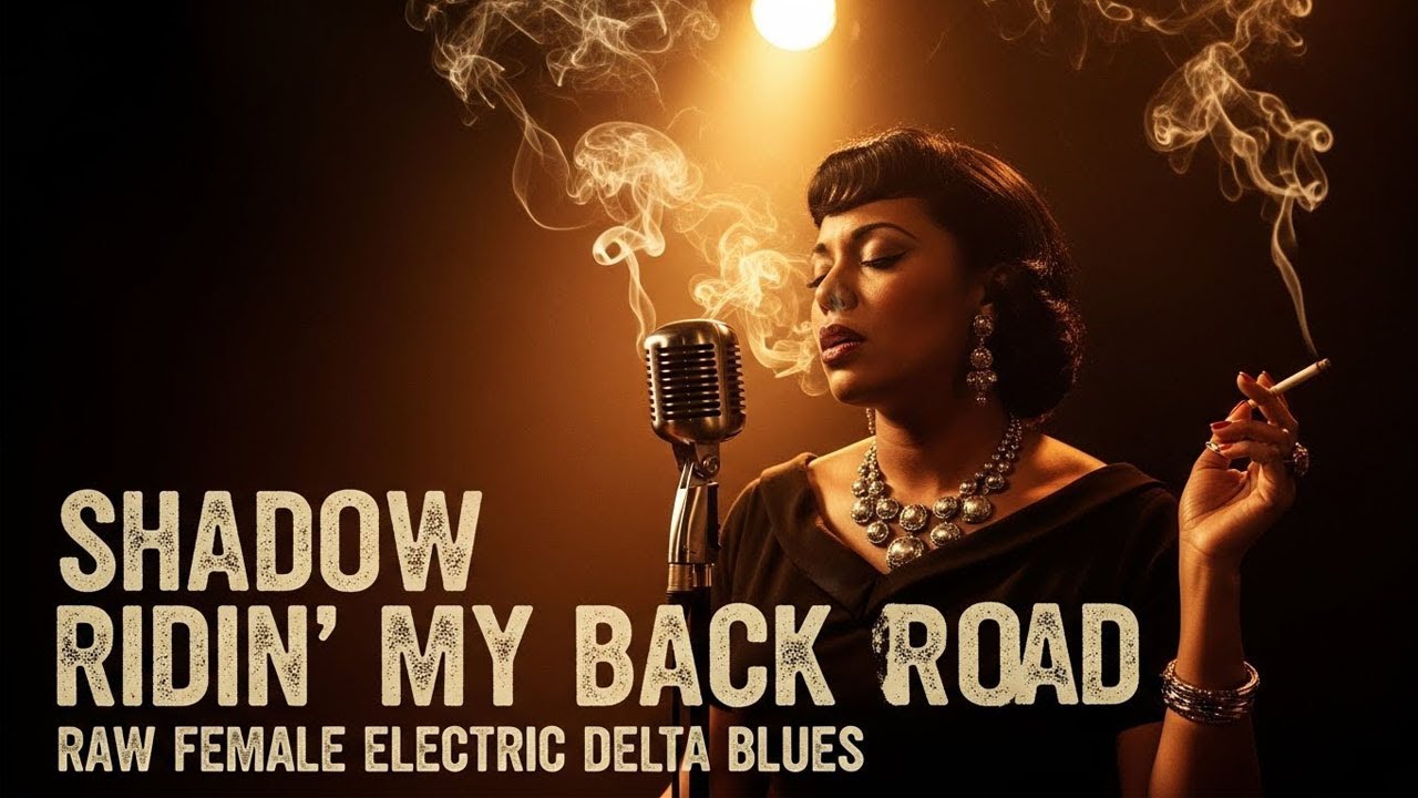SHADOW RIDIN’ MY BACK ROAD | Raw Vintage Female Electric Delta Blues (1950s Southern Juke Joint)