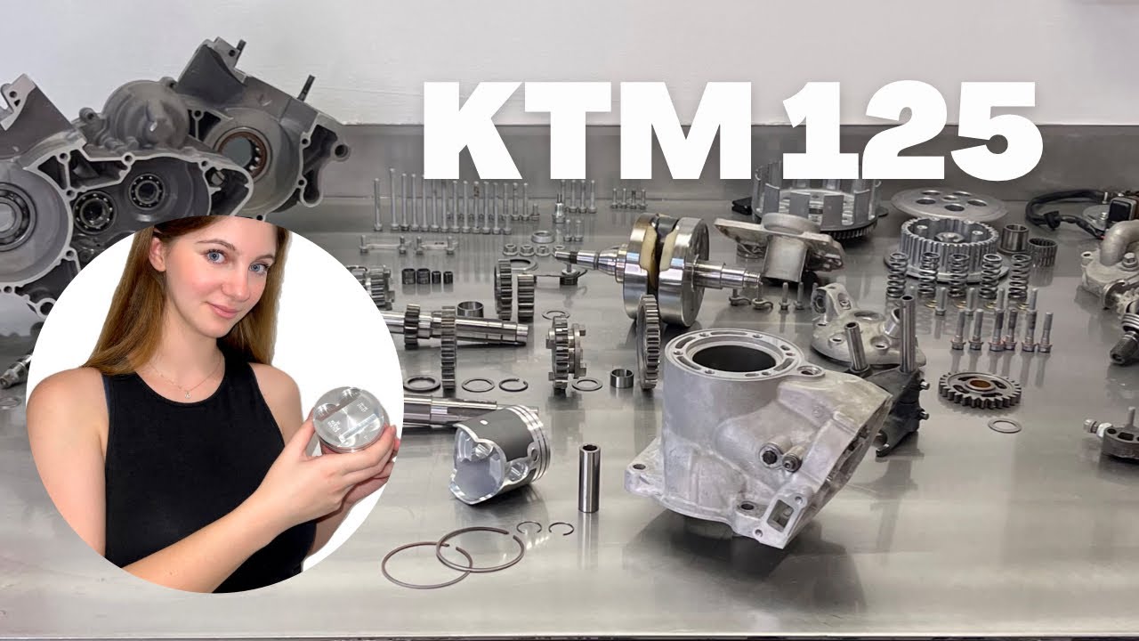 Montaggio completo di un blocco motore ktm exc - sx 125