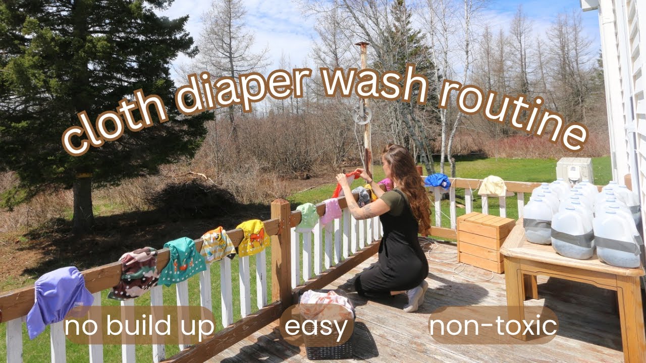 Cloth Diaper Wash Routine Made Easy | Non-Toxic, Natural & Effective
