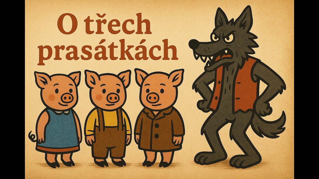 O třech prasátkách - celá pohádka na dobrou noc