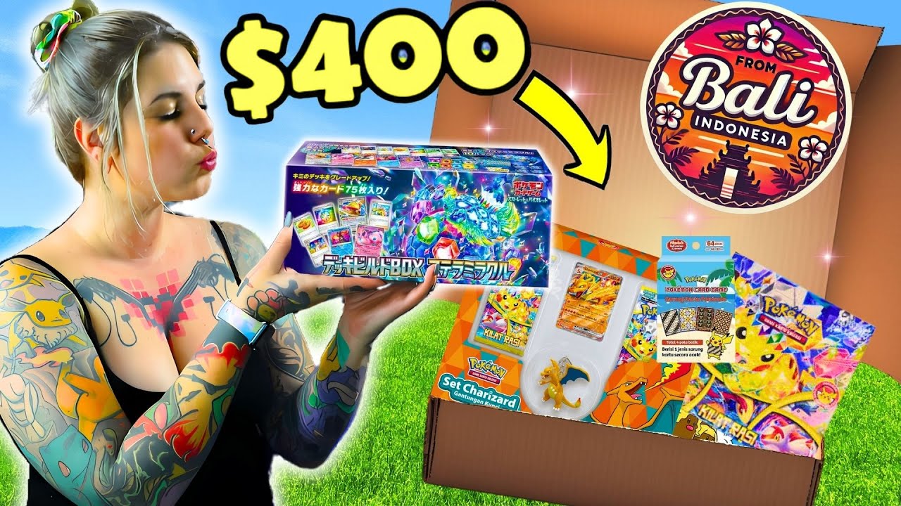 Ripping the COOL Indonesian Pokémon Products I Could Find in Bali!