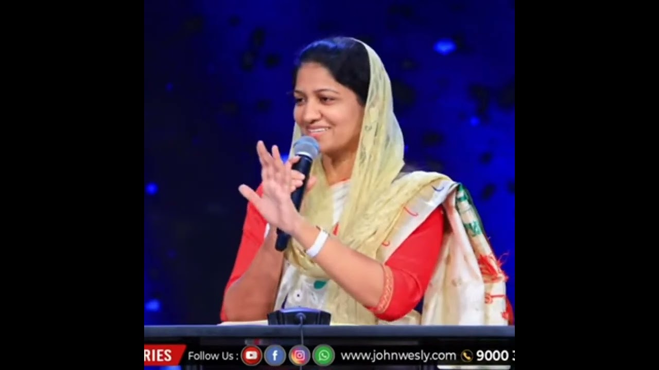 Sis Blessie Wesly Gari short message in Telugu