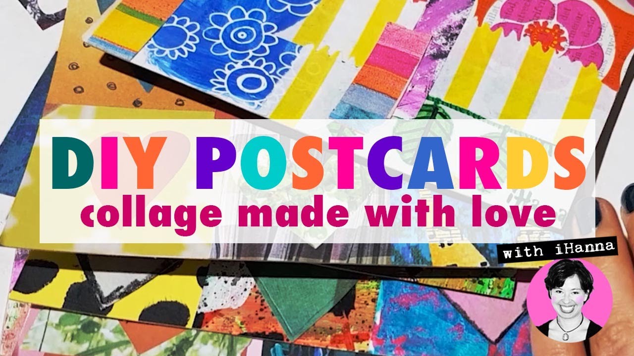 DIY Postcard made with LOVE #collage