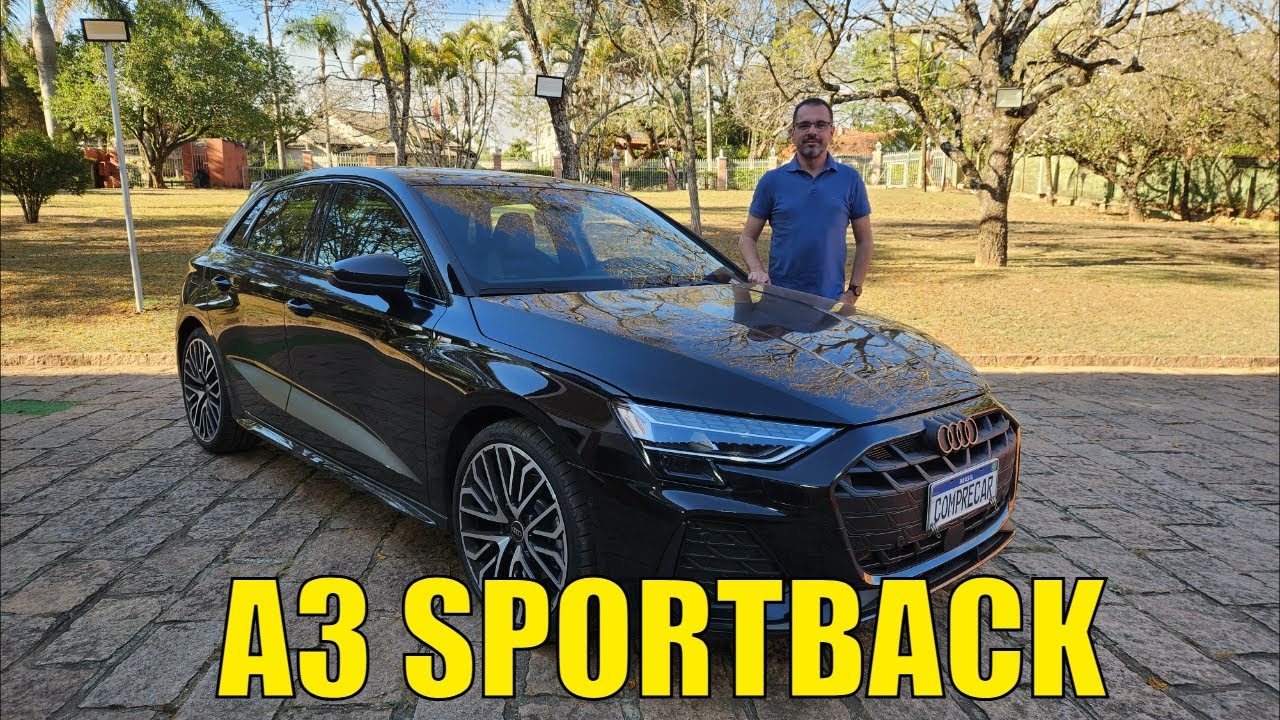 Avaliação: Audi A3 Sportback Performance Black 2025 - Mais barato que Golf GTI