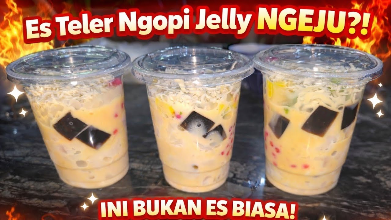 Resep Es Teler Ngopi Jelly NGEJU‼️ Ini Bukan Es Biasa, Ini Surga Dalam Gelas!