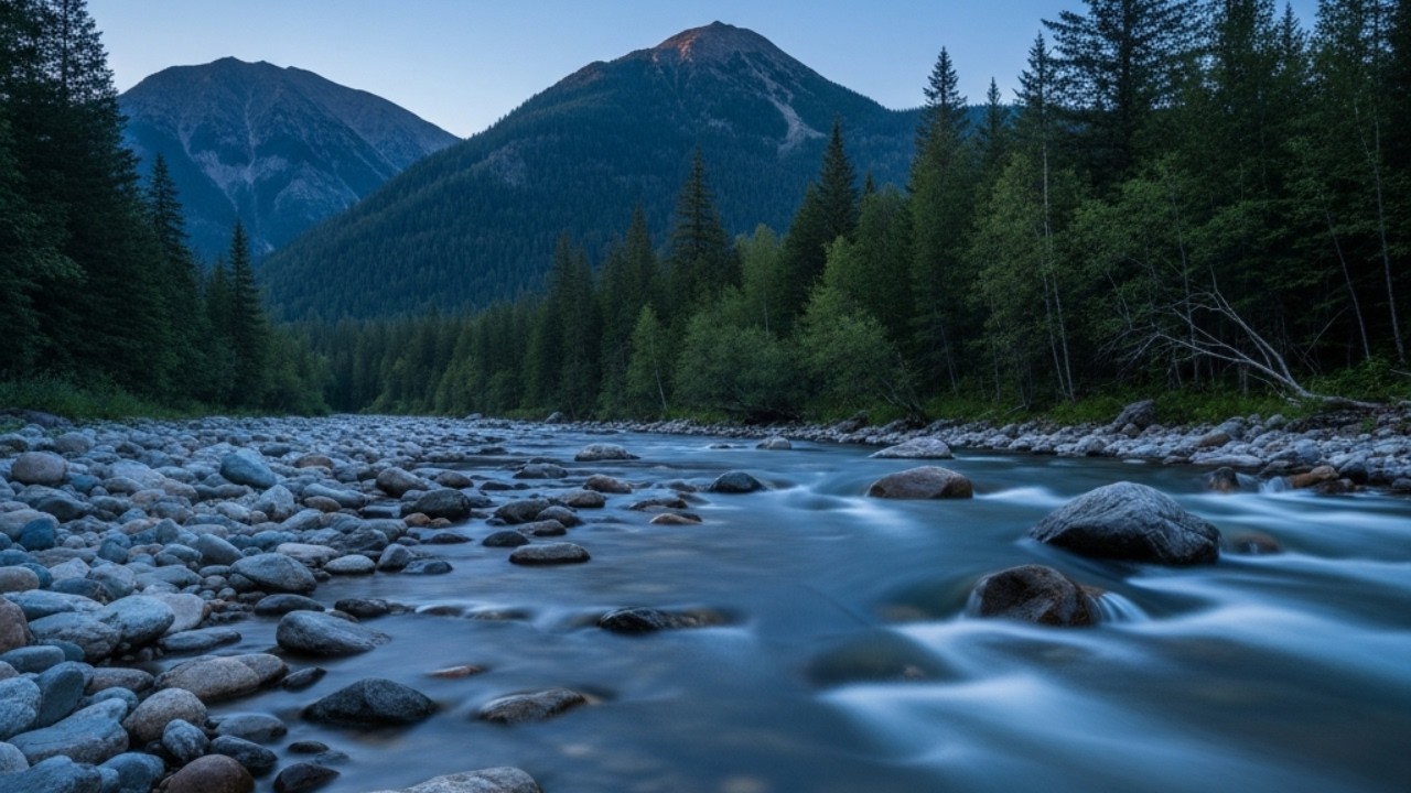 ASMR Calm River Sleep 🌊 Pure Water Sound &ndash; No Birds, No Music, Deep Rest