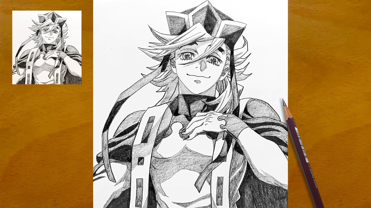 How to Draw Doma Upper Rank 2 || Demon Slayer Drawing || Doma Step by Step