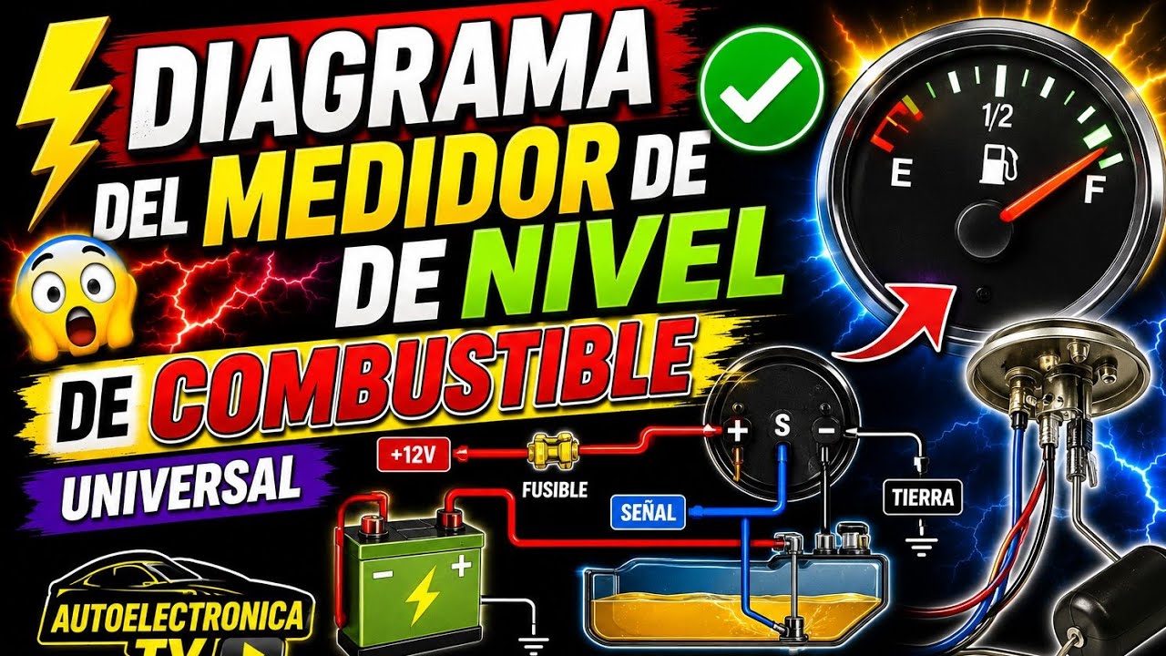 DIAGRAMA DEL MEDIDOR DE NIVEL DE COMBUSTIBLE UNIVERSAL*