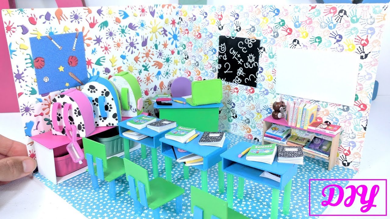 DIY Miniature Classroom and School Supplies: Back 2 School!