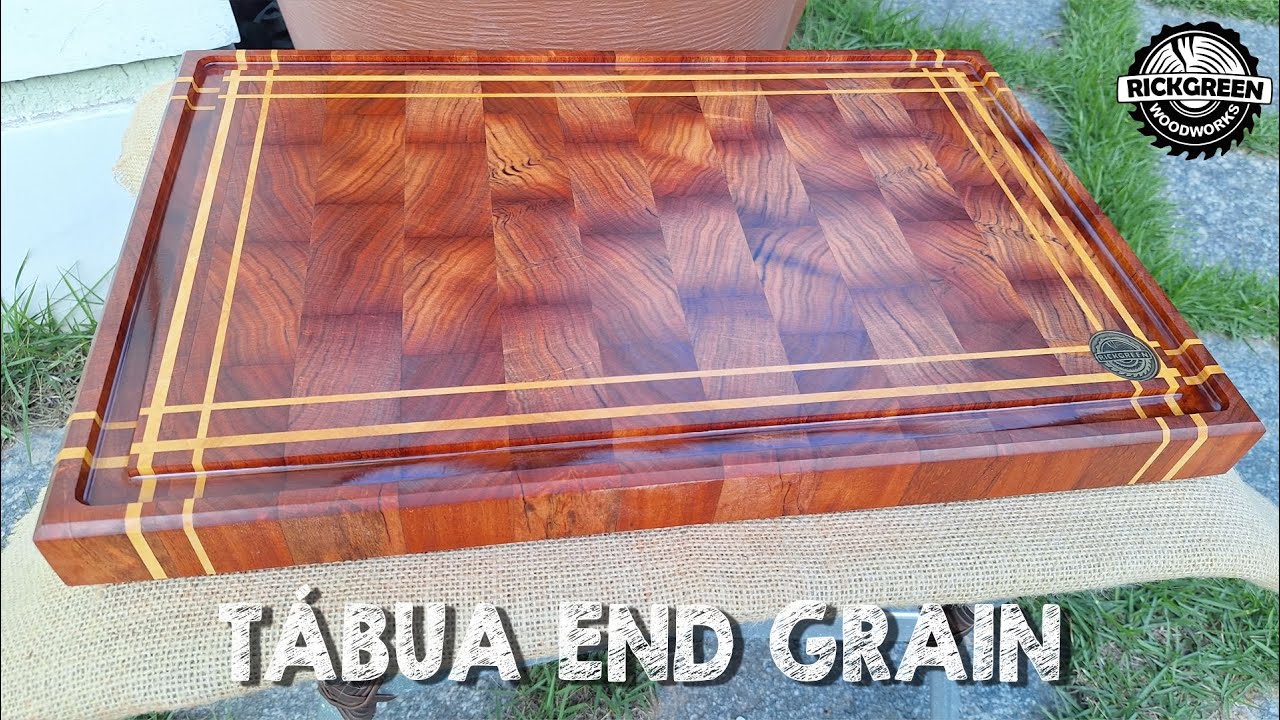 Tábua de Corte End Grain de Angico Preto  - A madeira mais pesada que já trabalhei.