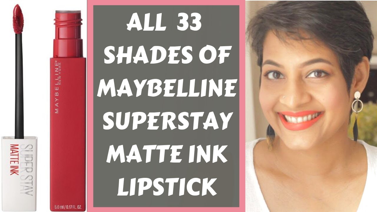 Maybelline Matte Ink Liquid Lipstick  (33 Shades) -Hindi subtitles | JoyGeeks