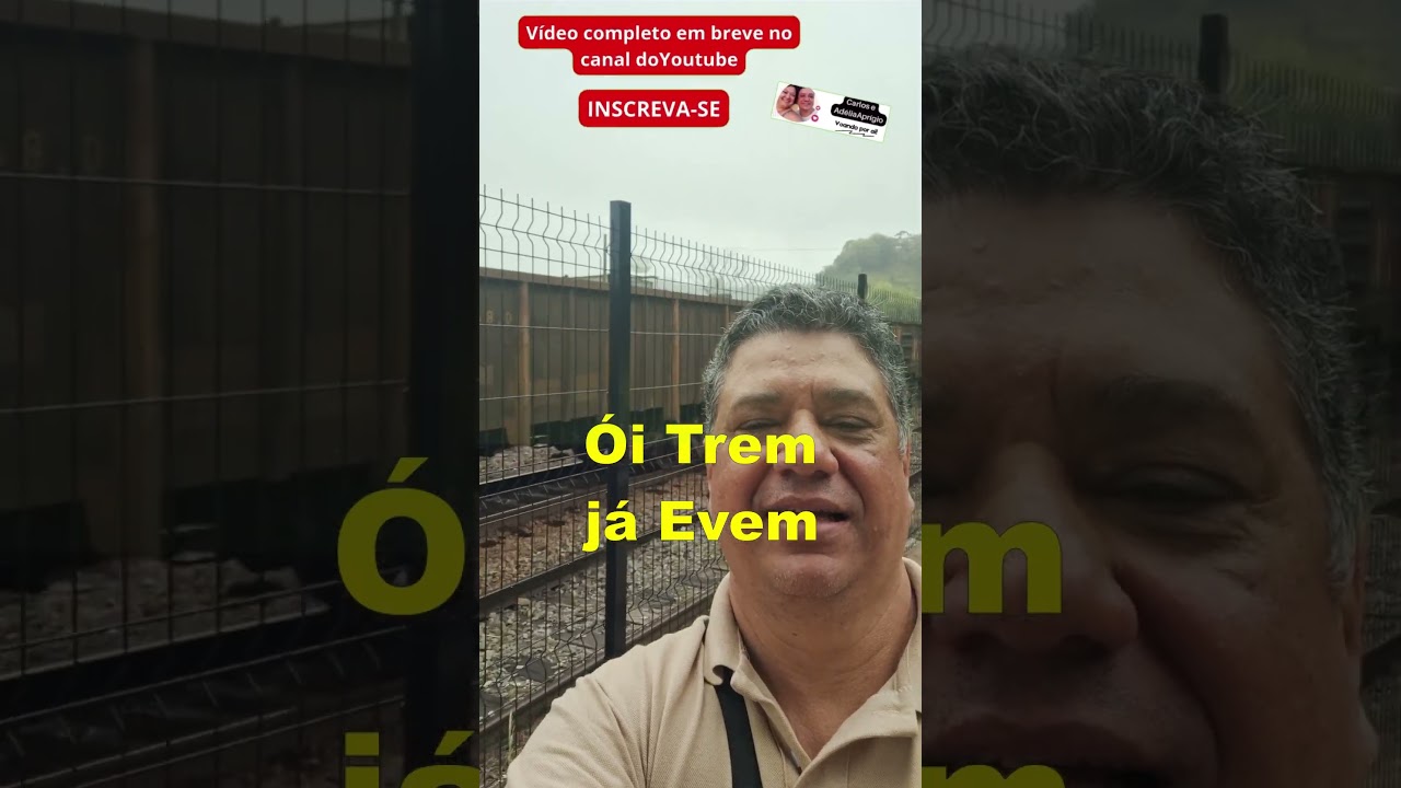 &Oacute;I O TREM J&Aacute; EVEM! #santosdumontmg #santosdumont #trem #ferrovia