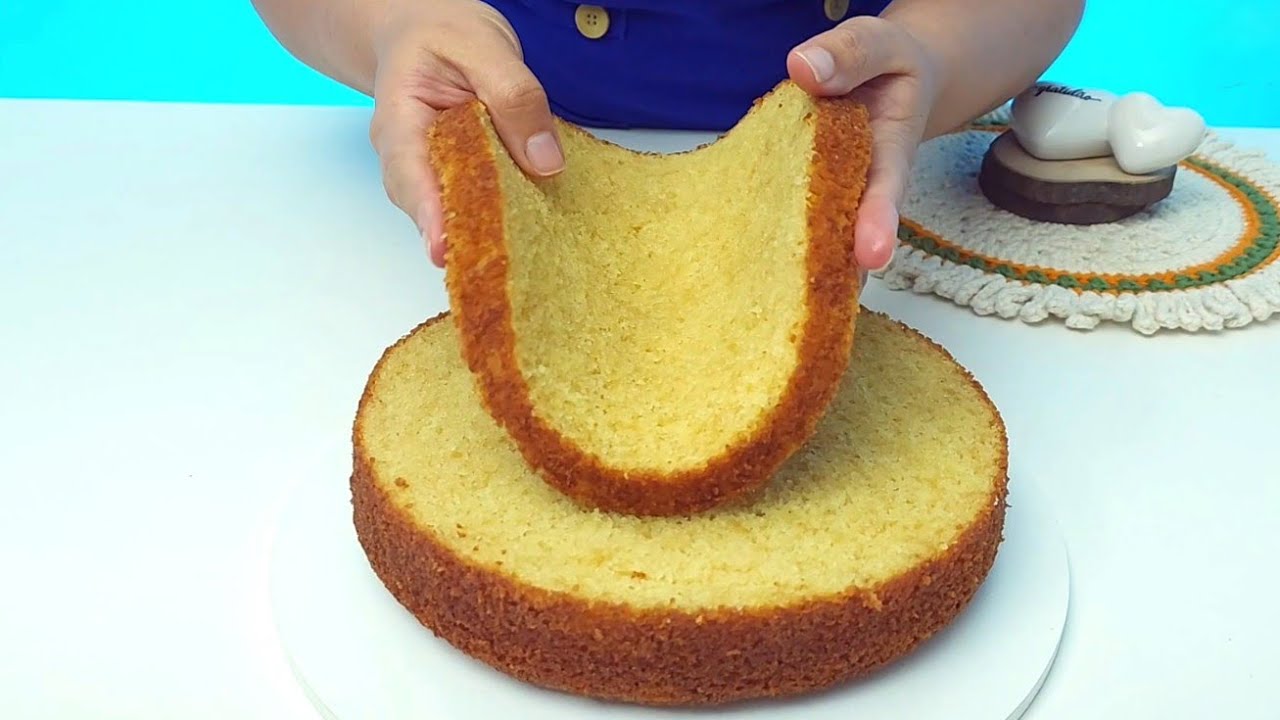 ✅Sem liquidificador e sem batedeira| Massa pra bolo de aniversário fofinha e deliciosa