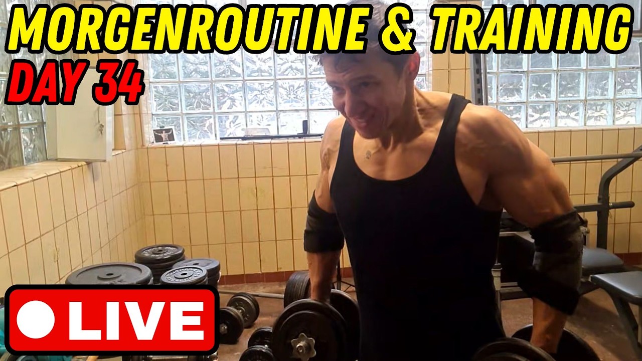 [Live] Morgenroutine & Fitness-training. #highperformance #morgenroutine #monkmode
