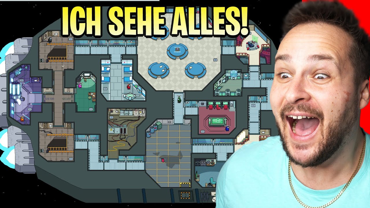 Among US aber wir sehen DIE GANZE MAP ! 🤣 ( geht schief ) mit @odumanpique