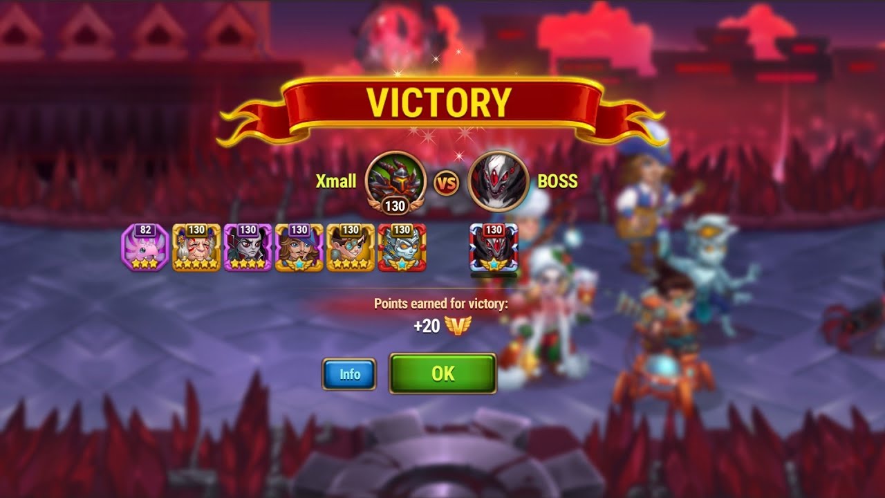 270K heo team one-shot Adventure 11 Boss with zero loss #herowars