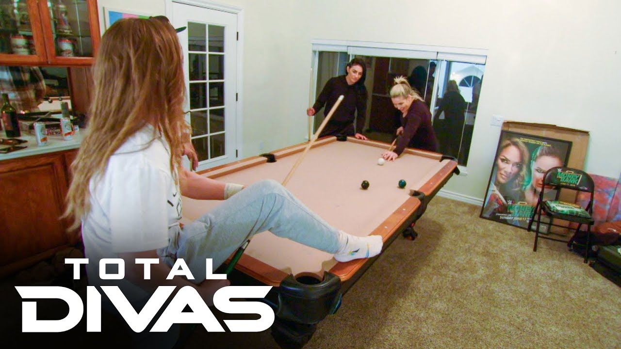 Ronda Rousey, Sonya Deville and Natalya play a high-stakes game of pool: Total Divas Preview Clip